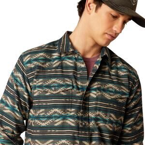 Ariat Men's Harper Retro Slim Fit Pearl Snap Western Long Sleeve‎ Shirt Size XL